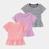 Friboo 3 PACK - T-Shirt Print - Pink/purple/black, Kinder -Friboo Verkäufe 111eee126e2144adb4869b3c4f681dc8