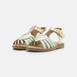 Friboo LEATHER - Riemensandalette - Gold, Kinder -Friboo Verkäufe 11602ecd88d94a468b93a52aede9bcb5