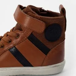 Friboo LEATHER BOOTIES - Sneaker High - Cognac, Kinder -Friboo Verkäufe 12057f58f3a64e93bd9326dfe45fcbd7