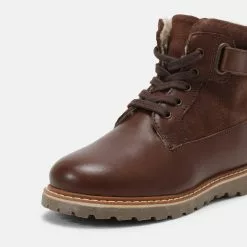 Friboo LEATHER - Schnürstiefelette - Dark Brown, Kinder -Friboo Verkäufe 203385e62e944d4494f7b27facbe77a2