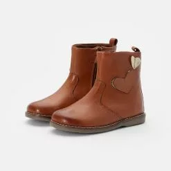 Friboo LEATHER BOOTIES - Stiefelette - Cognac, Kinder -Friboo Verkäufe 415b177460104077a3b6cb495d7e10f4