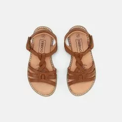 Friboo LEATHER SANDALS - Riemensandalette - Cognac, Kinder -Friboo Verkäufe 4d3c1948c14241cdb0315039145e8f2b