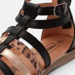 Friboo LEATHER - Riemensandalette - Black, Kinder -Friboo Verkäufe 51e9877a286d4d24be28729462d4c066