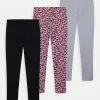 Friboo BASIC GIRLS PACK - Leggings - Hosen - Multi-coloured / Pink /grey, Kinder