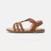 Friboo LEATHER SANDALS - Riemensandalette - Cognac, Kinder -Friboo Verkäufe 7cbf6ed13e6d469b987c039dc50c78e0