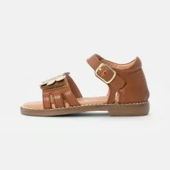 Friboo LEATHER SANDALS - Riemensandalette - Gold/cognac, Kinder -Friboo Verkäufe 86f5e11d871042c9bfc6f23fd7d269fd