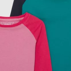 Friboo 4 PACK - Langarmshirt - Pink/dark Blue/turquoise, Kinder -Friboo Verkäufe 962a0eddfe384cd786e2afd4de587454
