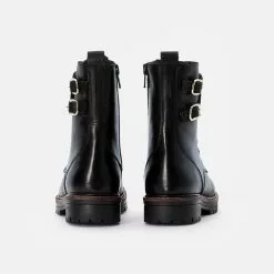 Friboo LEATHER BOOTIES - Schnürstiefelette - Black, Kinder -Friboo Verkäufe 9becb6e1226242e7bcad06a1a73f36e0