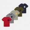 Friboo 5 PACK POCKET TEE - T-Shirt Print - Multi-coloured / Blue /khaki, Kinder -Friboo Verkäufe bbadcd470a704223b482cd6746d81492