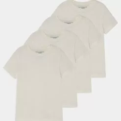 Friboo BASIC BOY TEE 4 PACK - T-Shirt Basic - White, Kinder