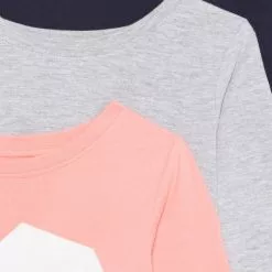 Friboo GIRLS TEE 5 PACK - Langarmshirt - Light Grey/pink/black, Kinder -Friboo Verkäufe e485f8e1c61a4590bc69691dd6993309