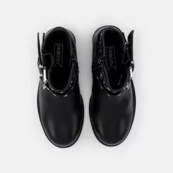 Friboo LEATHER BOOTIES - Cowboy-/Bikerstiefelette - Black, Kinder -Friboo Verkäufe e852dc995d3b4b55a9b736fa8f5aec45