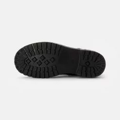 Friboo LEATHER BOOTIES - Schnürstiefelette - Black, Kinder -Friboo Verkäufe ef5fe3e3c8584283a6a4a127fe12b959