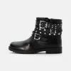 Friboo LEATHER BOOTIES - Cowboy-/Bikerstiefelette - Black, Kinder